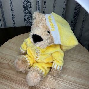 FAO Schwarz Sleepy Time Teddies "Saturday" plush bear.